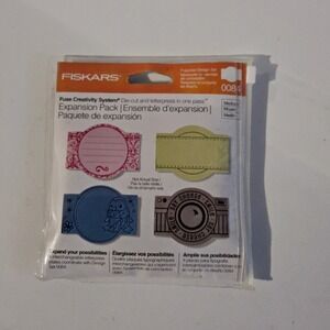 Fiskars Fuse Creativity System Expansion Pack Multi 0084 Letterpress Plates